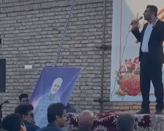 حضور بهداد خیرخواه در جمع مردم