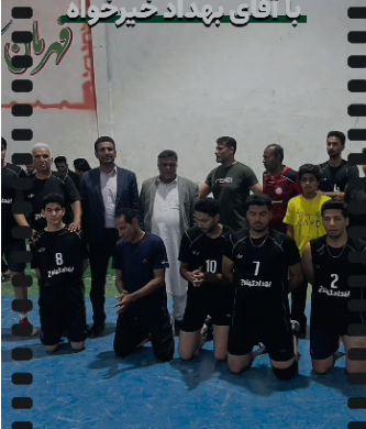 بیعت جمعی از جوانان ورزشکار با بهداد خیرخواه